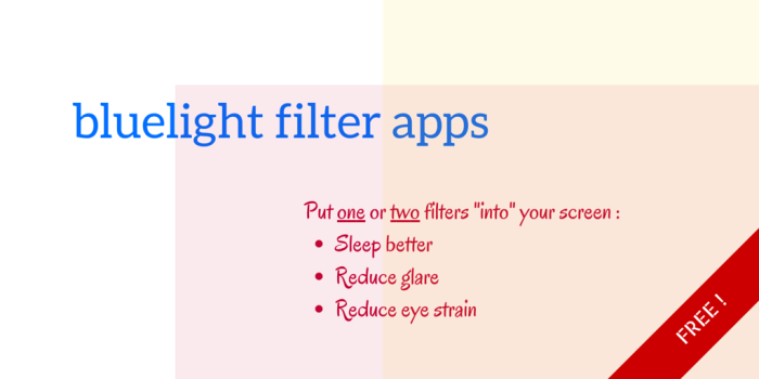 how to sleep better at night - bluelight filter app