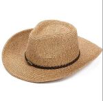 anti-glare Lanzom Summer Straw Hat Beach Sun Hat Floppy Wide Brim Cowboy Hat anti-glare Lanzom Summer Straw Hat Beach Sun Hat Floppy Wide Brim Cowboy Hat