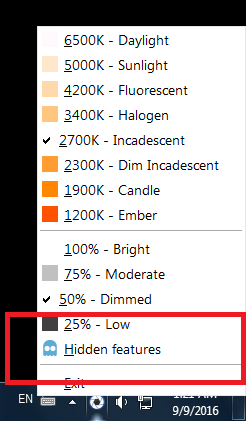 Iris f.lux best blue light filter app – Iris Mini UI