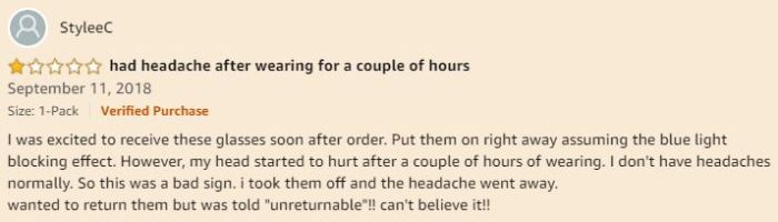 Eye strain screen filter amazon review - Skyper headaches