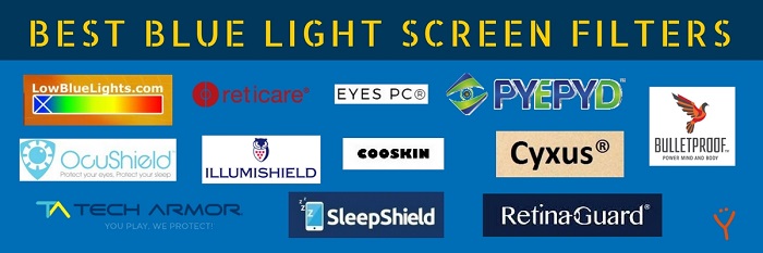 Best blue light screen filters Reduced