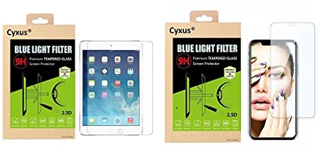 Cyxus blue light screen protector - Apple iPad and iPhone