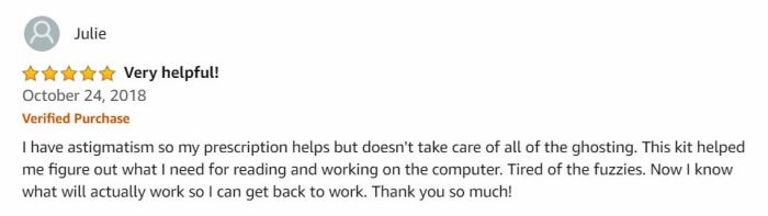 blue light filter glasses - amazon review 2